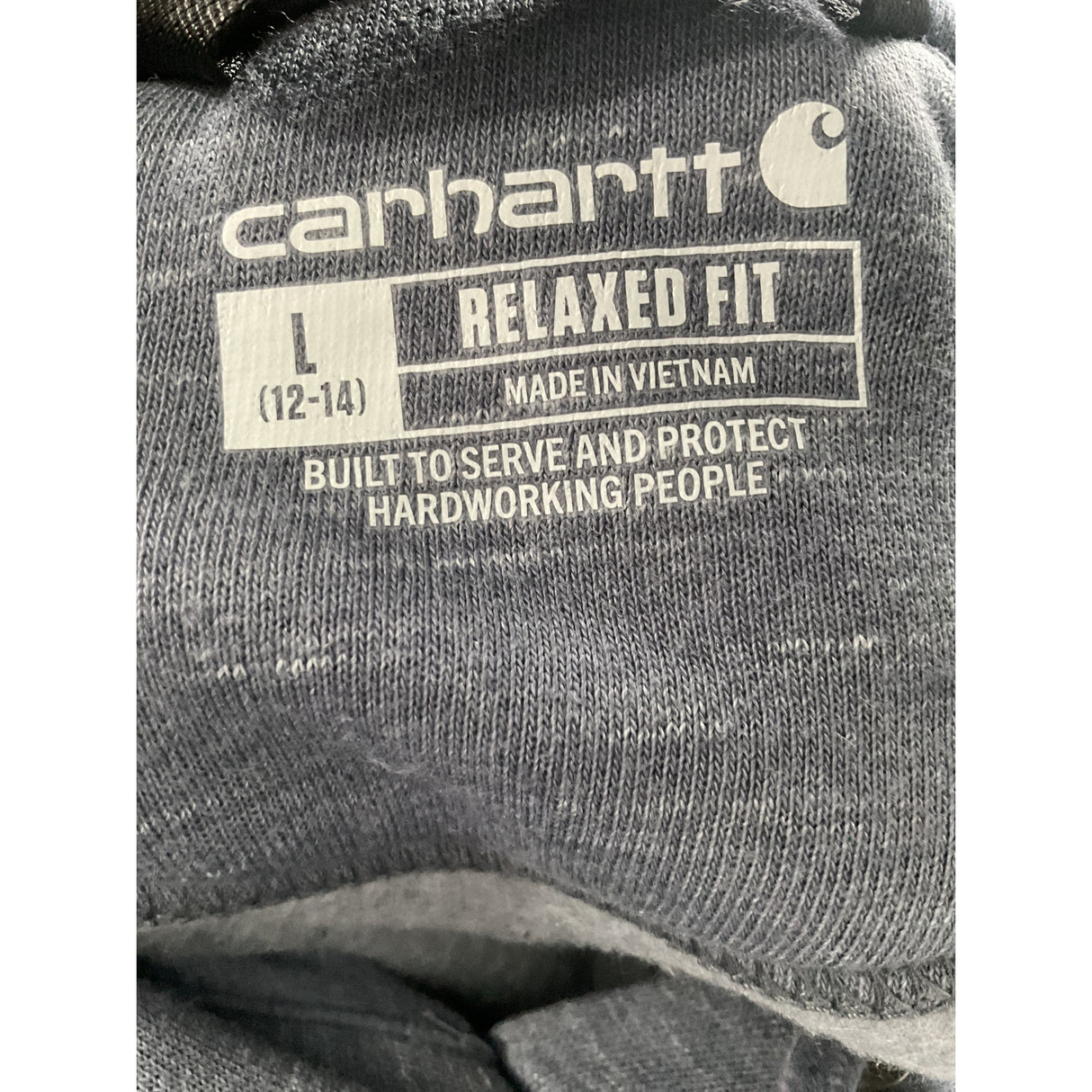 Carhartt Blue Hoodie - Men's L