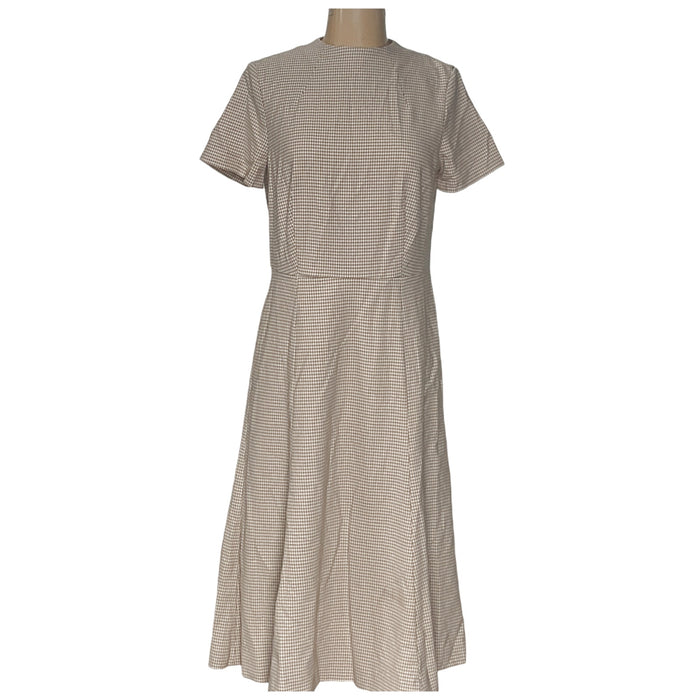 Ann Taylor Beige Cotton Shift Dress