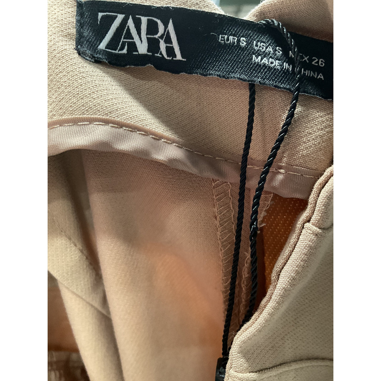 Zara Beige Ankle Pants - Women's Size S