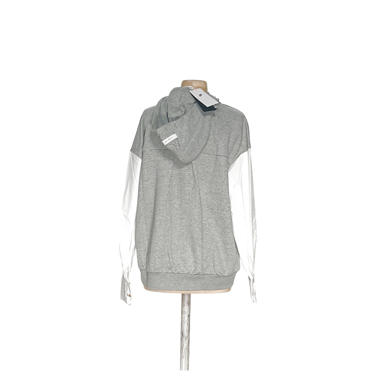 Nike Gray Cotton Hoodie for Women