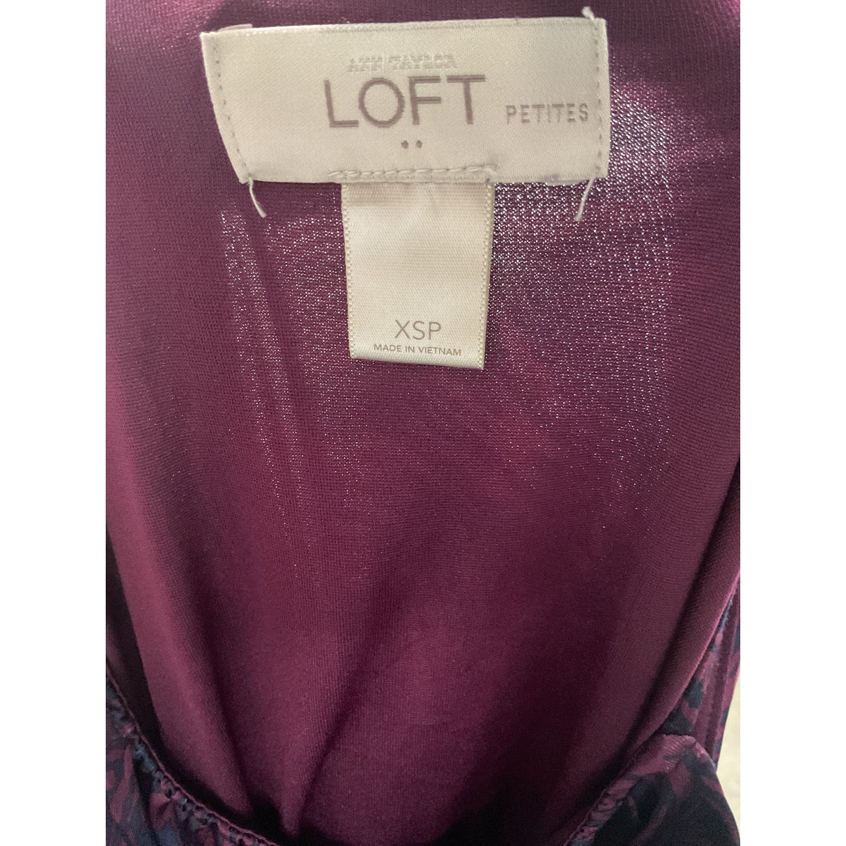 LOFT Multicolor Blouson Dress - XSP