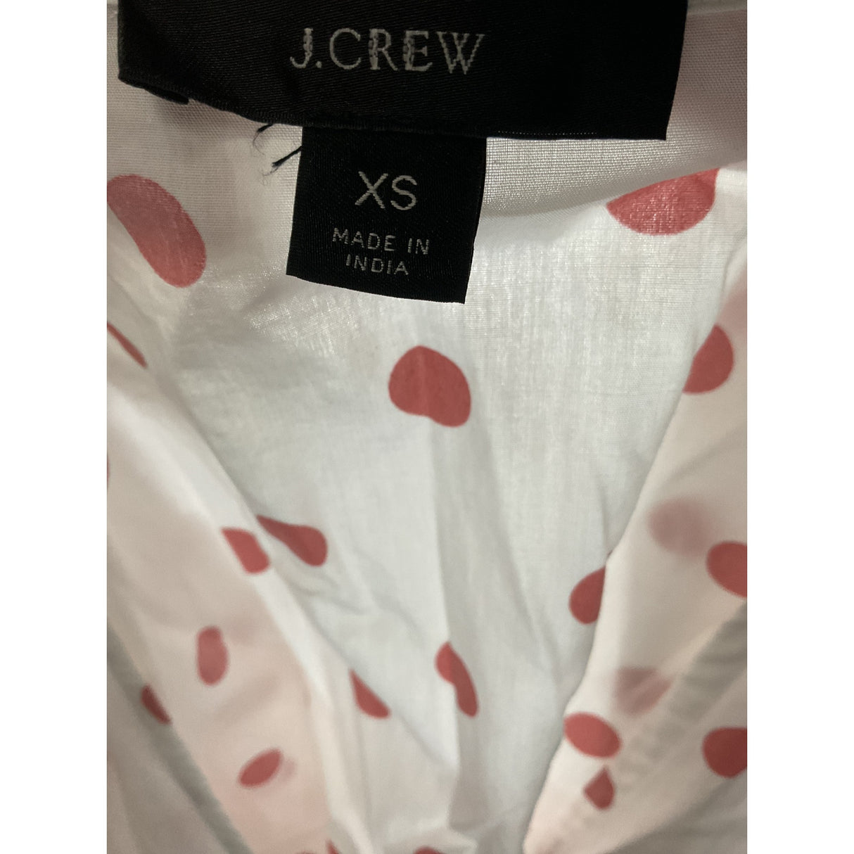 J. Crew White Polka Dot Wrap Dress XS