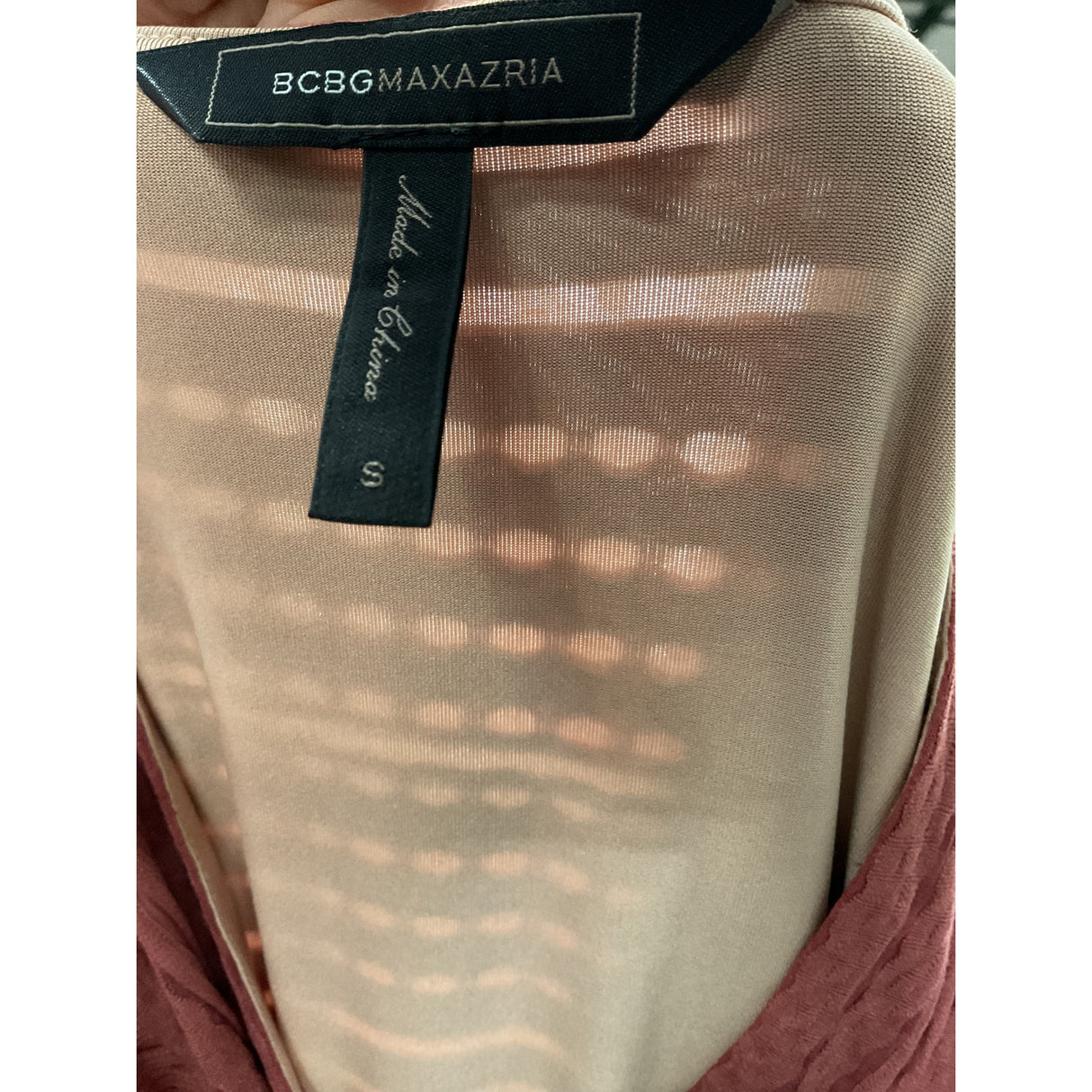 BCBGMAXAZRIA Pink Midi Wrap Dress