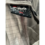 Fila Gray Plaid Bermuda Shorts 32