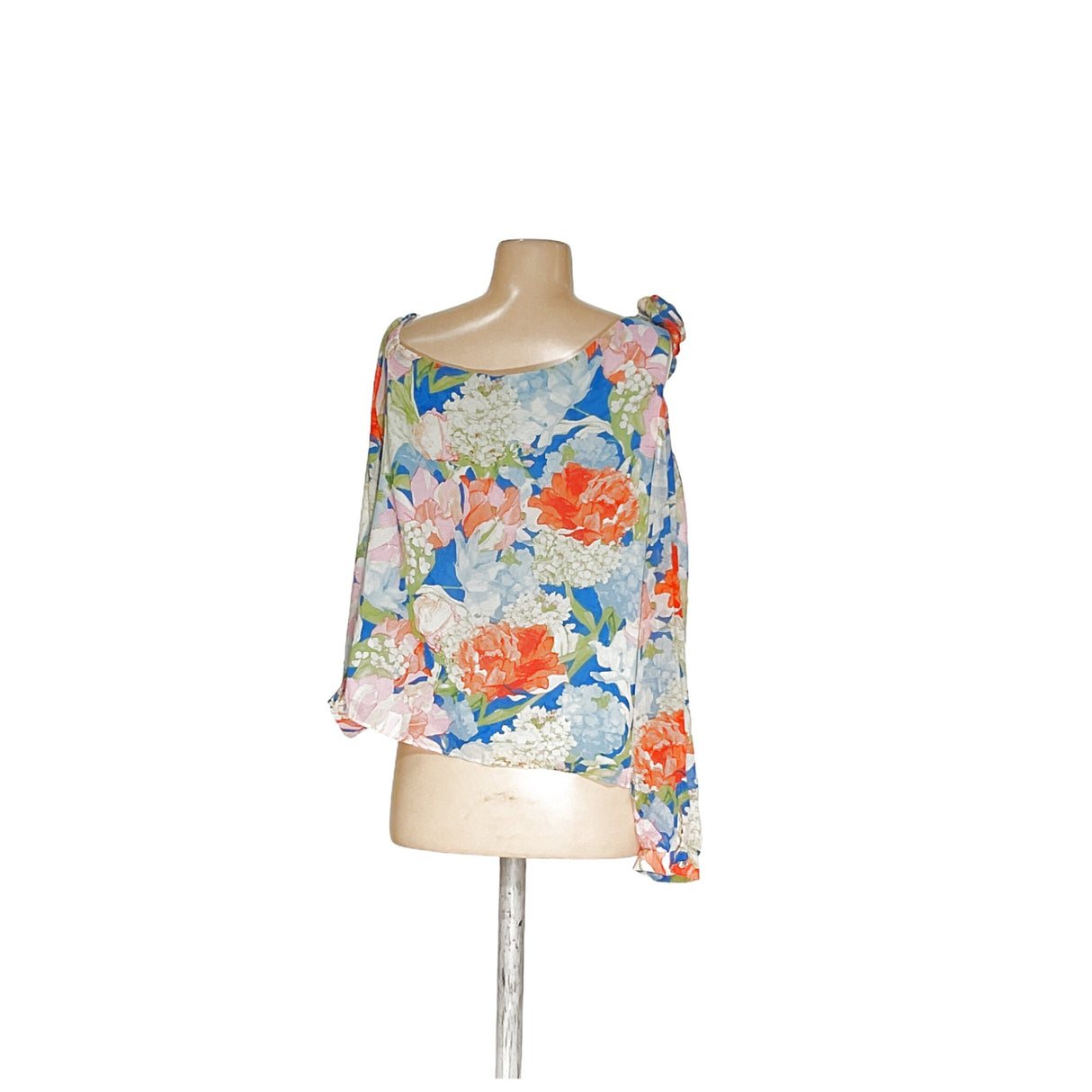 CeCe Floral Chiffon Blouse - Size S