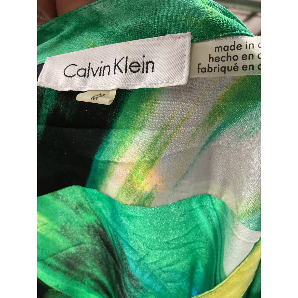 Calvin Klein Multicolor Women's Button-Up Top, M