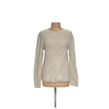 VINCE Beige Cotton Pullover Sweater