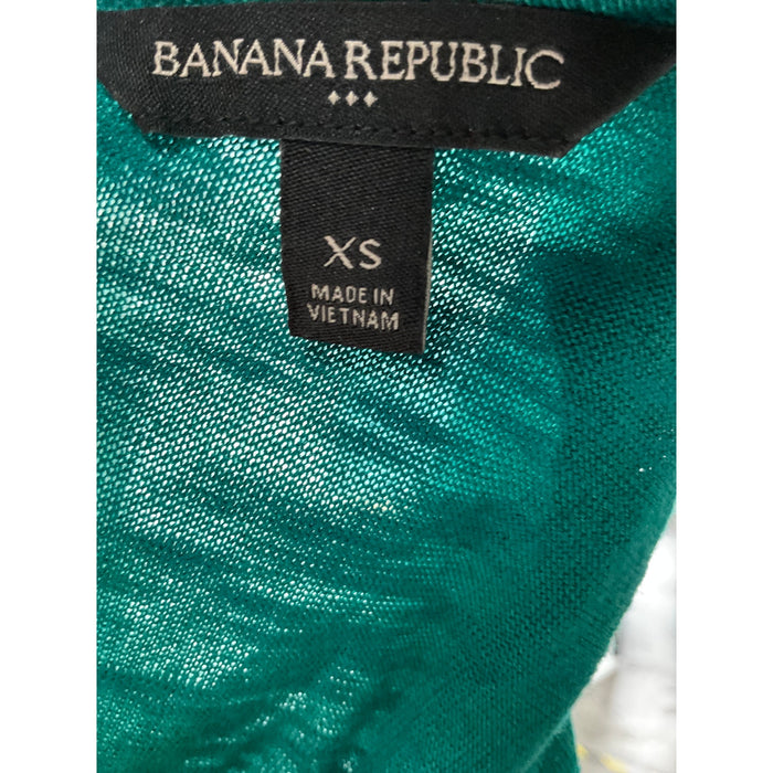 Banana Republic Green Cotton Blouse XS