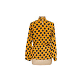 ZARA Yellow Polka Dot Blouse M