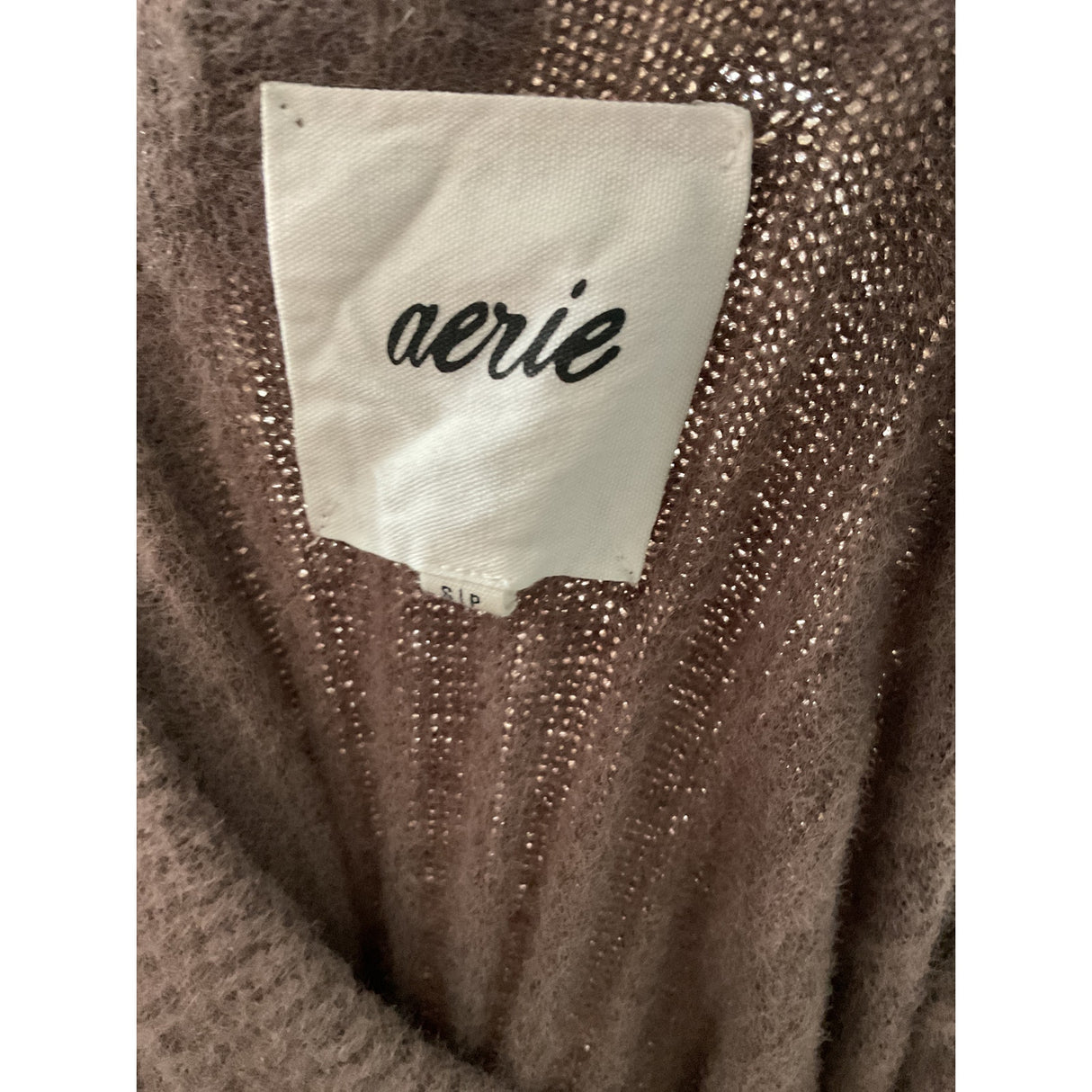 Aerie Brown Pullover Sweater, Size S