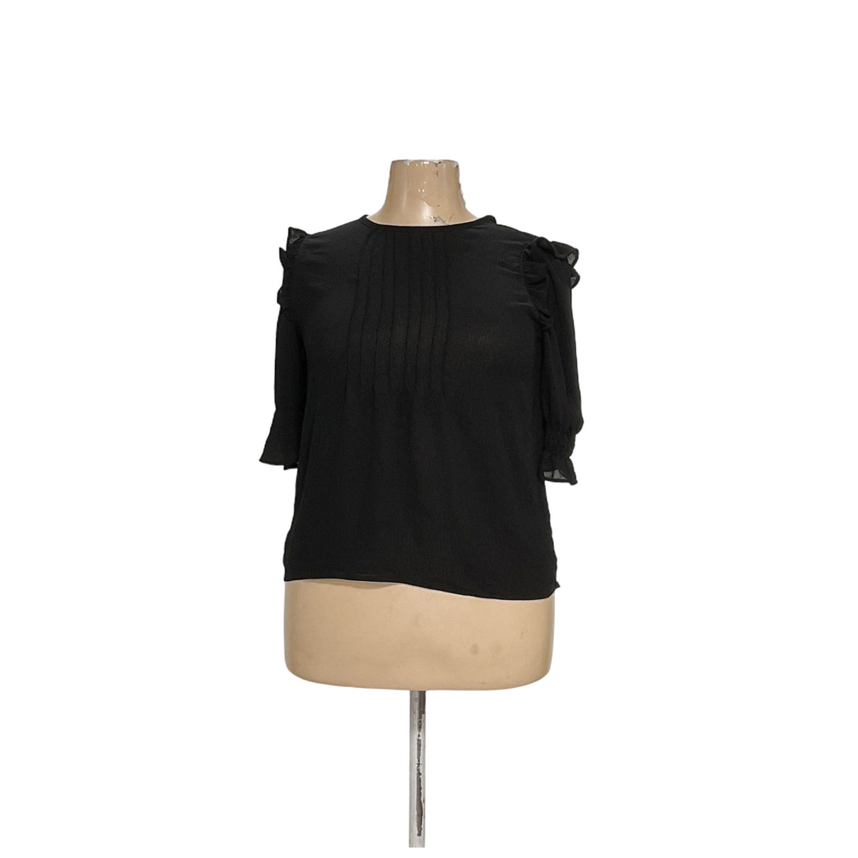 LOFT Women's Black Blouse Size L