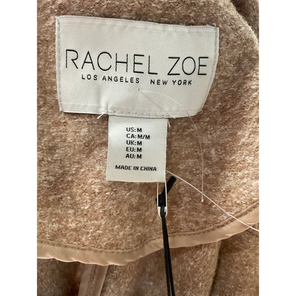 Rachel Zoe Wool Trench Coat, Multicolor, M