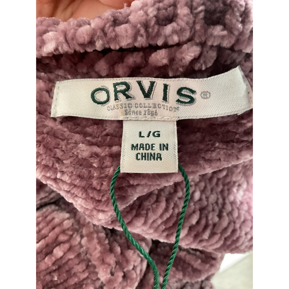 Orvis Pink Cotton Pullover Sweater - Size L