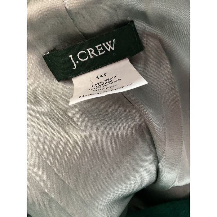 J.CREW Green Wool Blazer 14T