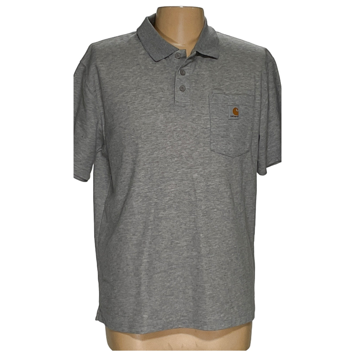 Carhartt Men's Light Gray Polo - Size L