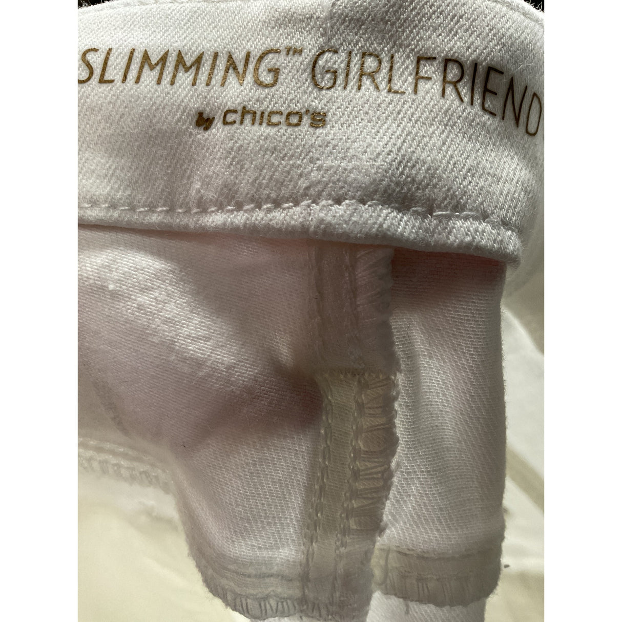 Chico's White Girlfriend Crop Pants - Size 1