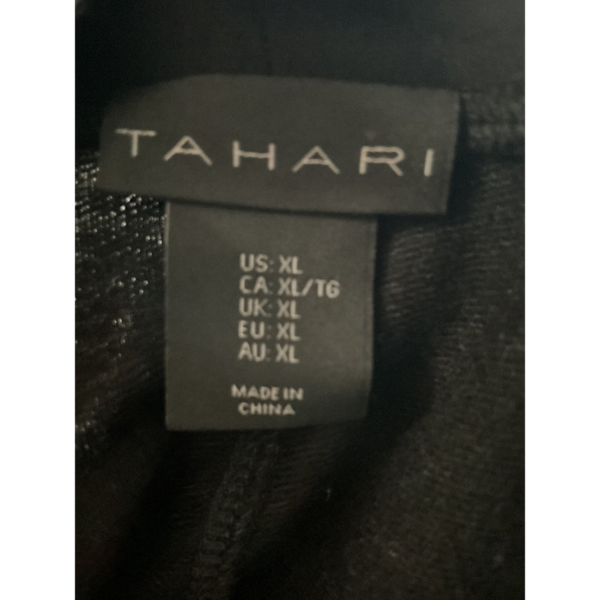 Tahari Black Rayon Cardigan - XL