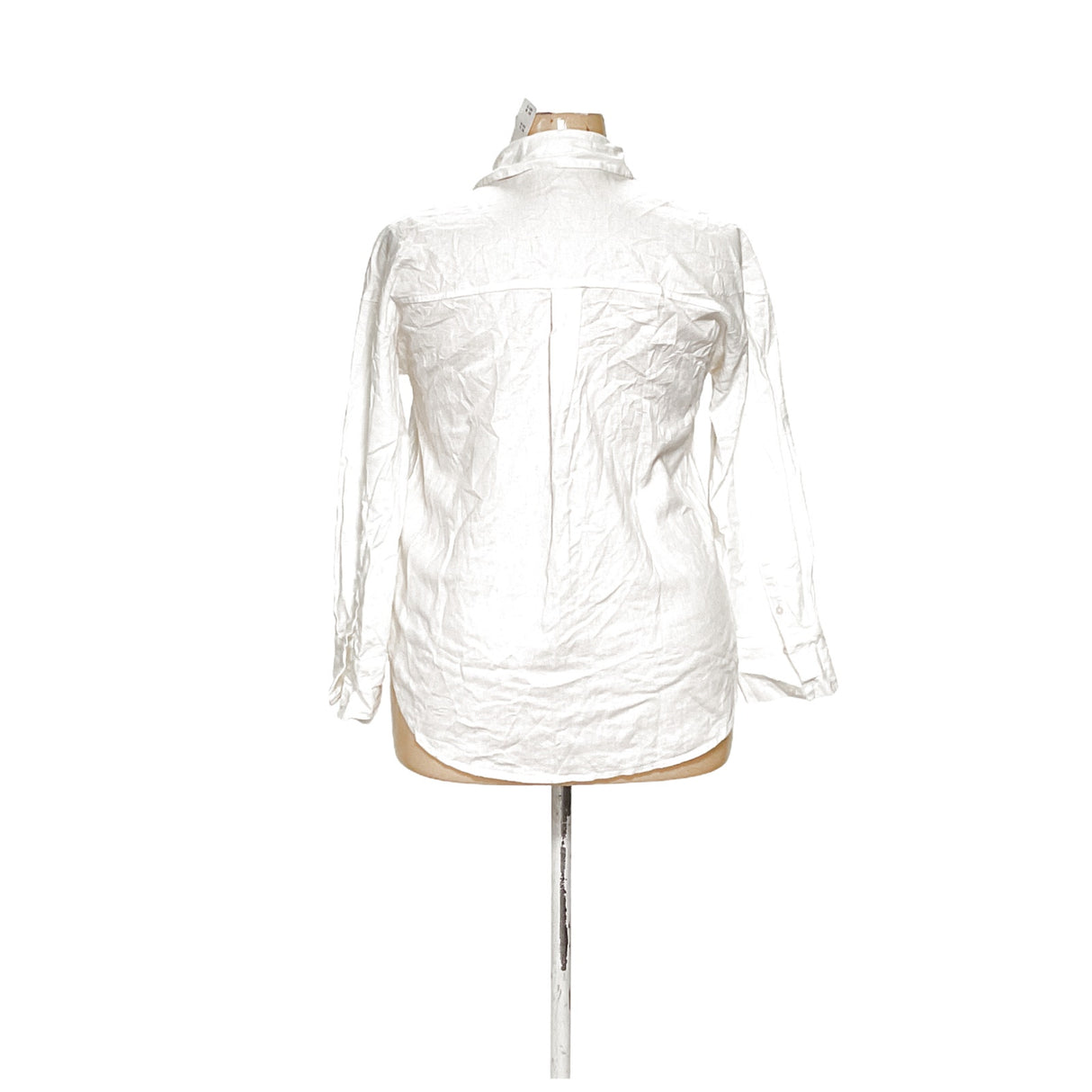 A&F White Linen Button-Up Top, Size M