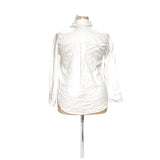 A&F White Linen Button-Up Top, Size M