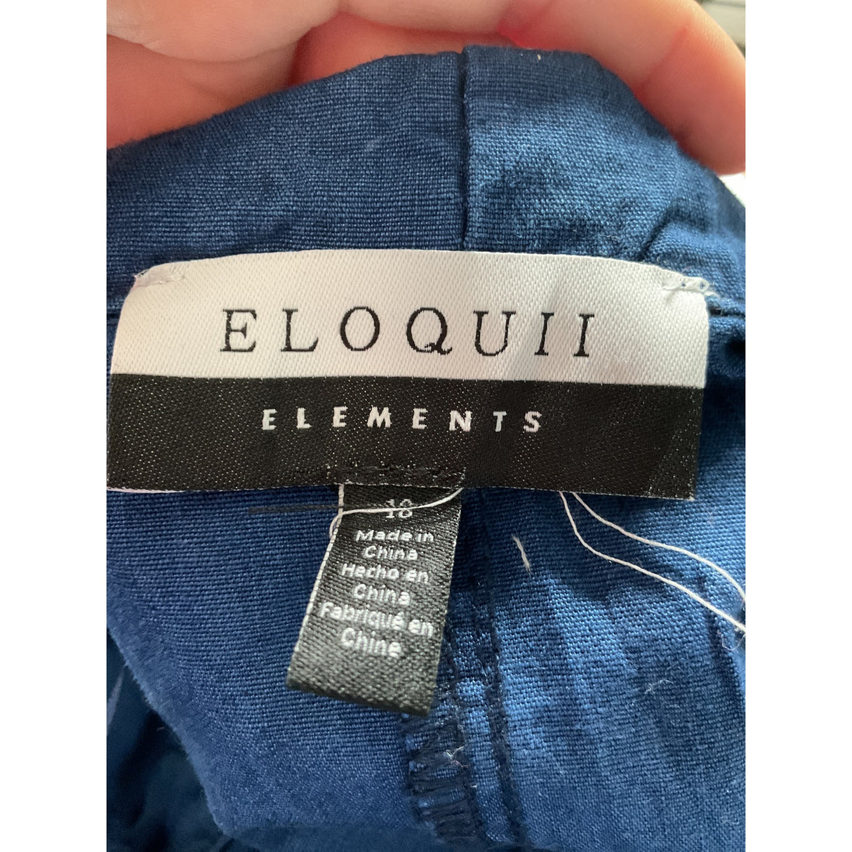 ELOQUII Blue Button-Up Top