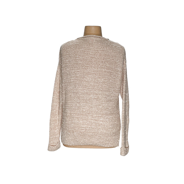 Pink Lily Cream Henley Sweater XL