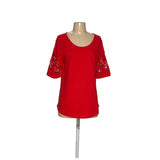 Charter Club Red Cotton Blouse - Women's M