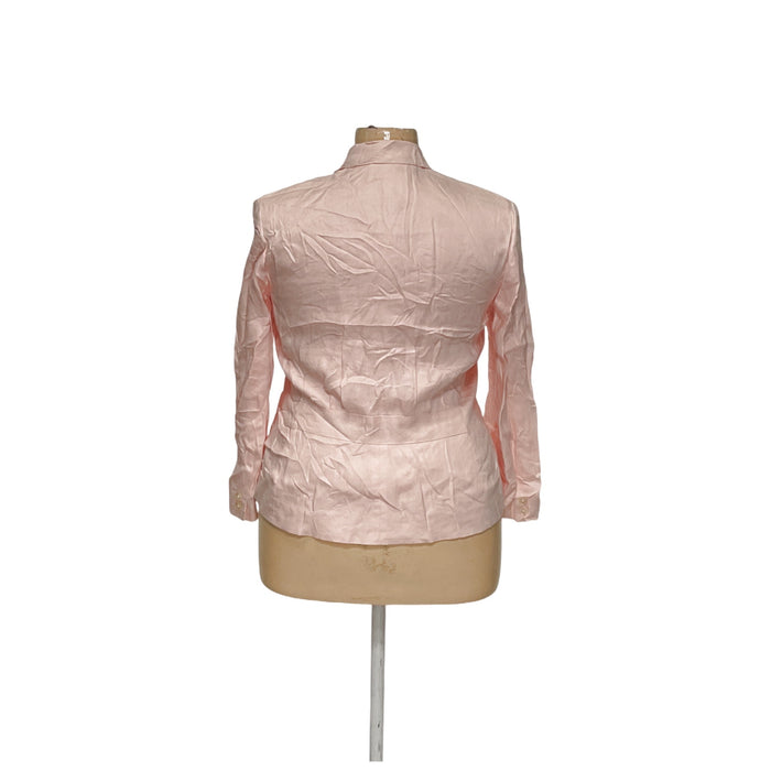 Lauren Ralph Lauren Women's Pink Linen Blazer