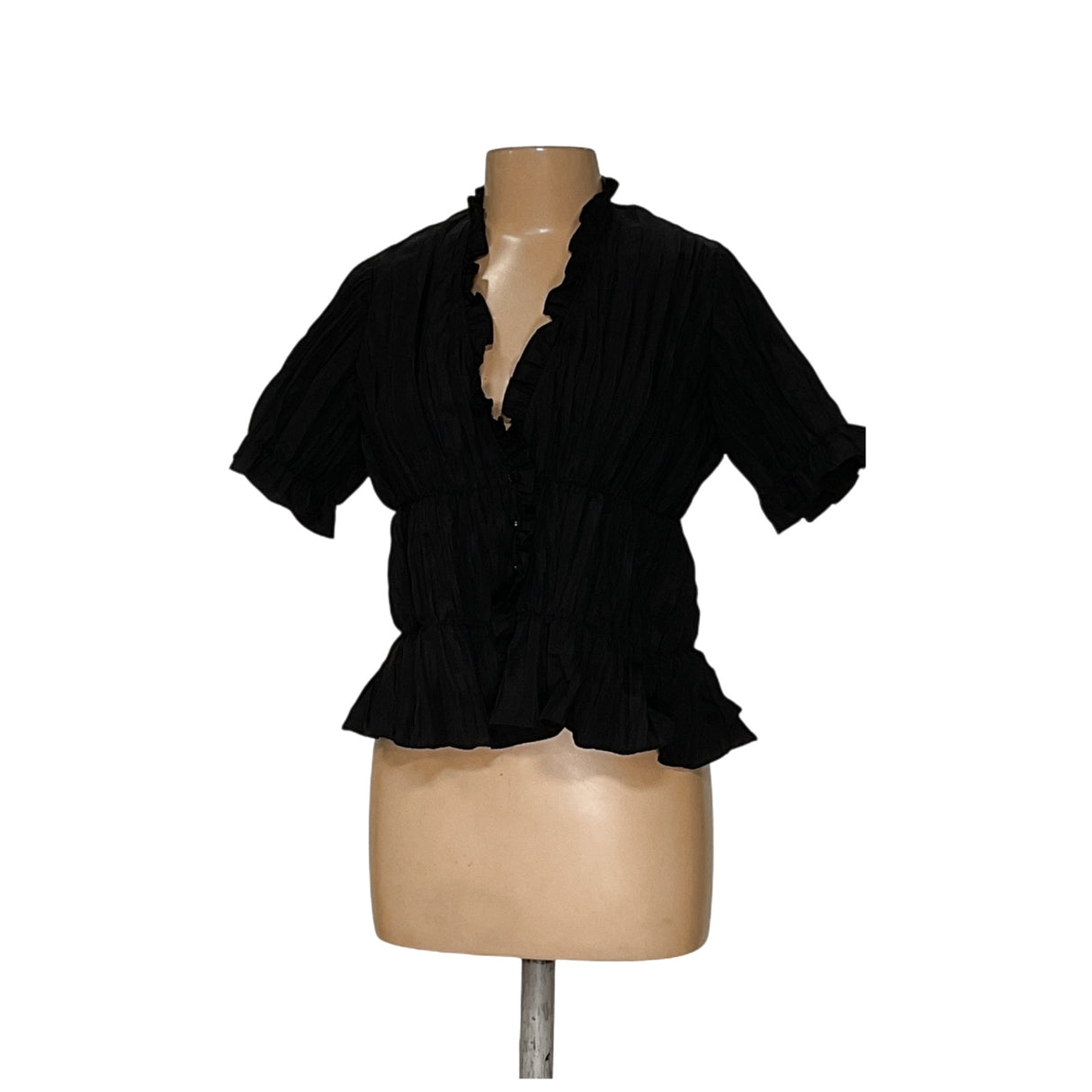 Zara Black Polyester Blouse - Size M