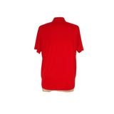 adidas Men's Red Polyester Polo Shirt