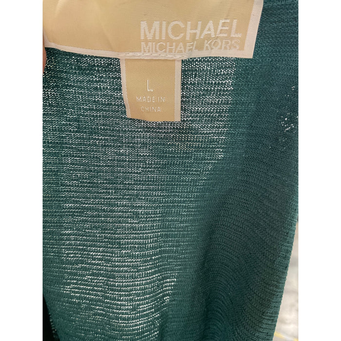 Michael Kors Green Blouson Midi Dress - Size L