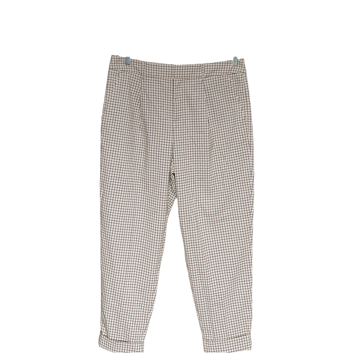 Banana Republic Beige Plaid Straight Pants