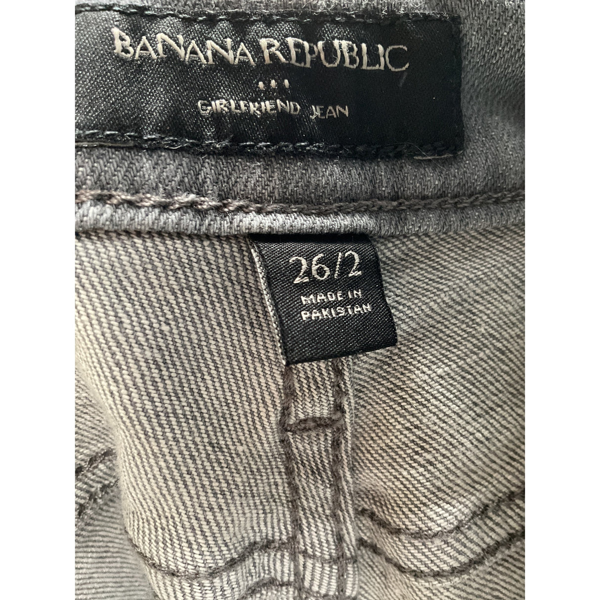 Banana Republic Gray Girlfriend Jeans - Size 26