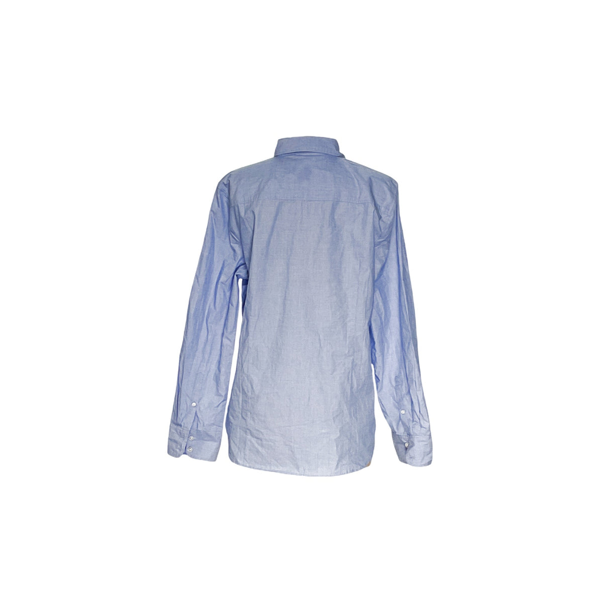 J. Crew Blue Button-Up Cotton Top