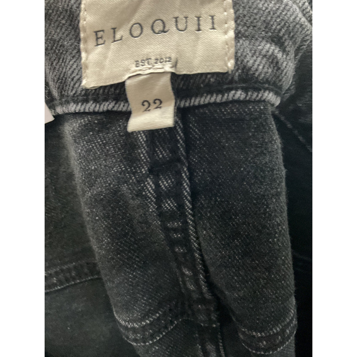 ELOQUII Black Ankle Jeans - Size 22