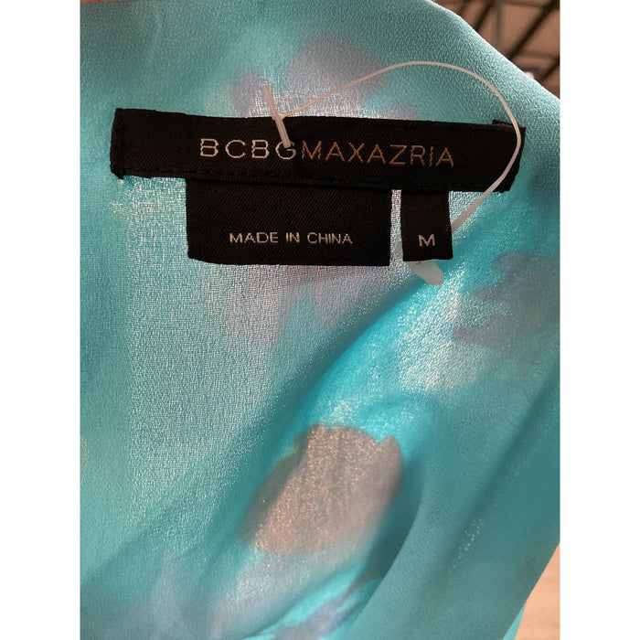 BCBGMAXAZRIA Blue A-Line Dress Size M