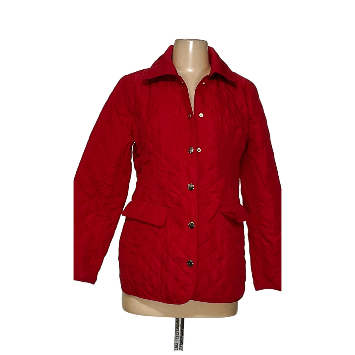 Chico's Red Quilted Jacket - Size 0