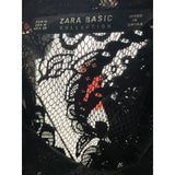 ZARA Black Lace Blouse - Women's M