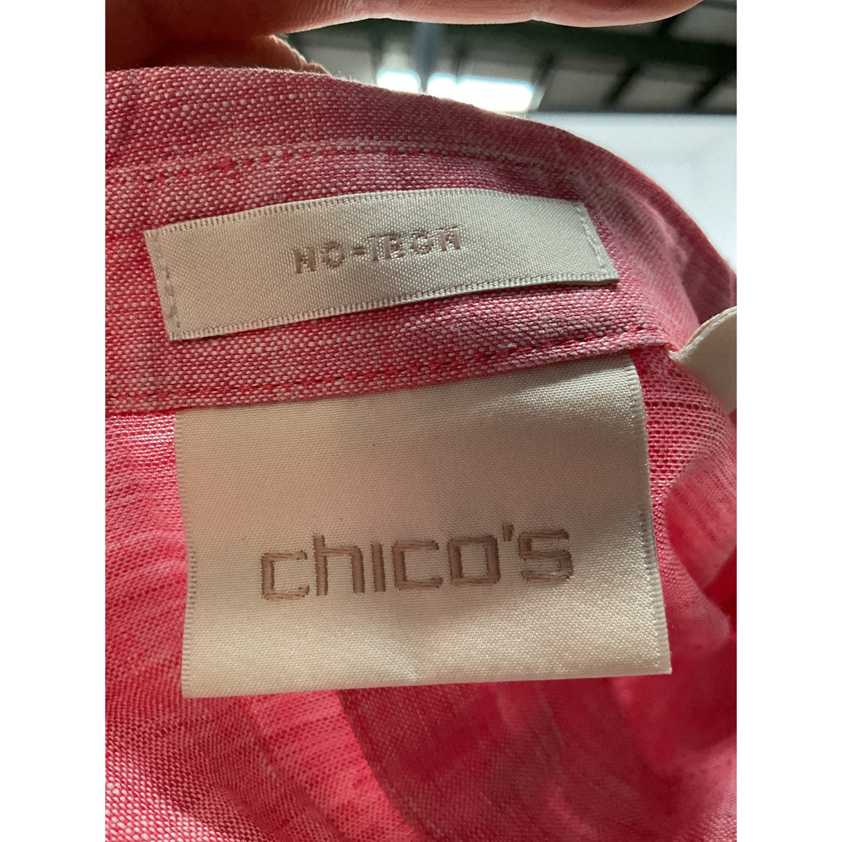 Chico's Red Button-Up Top - Size 2