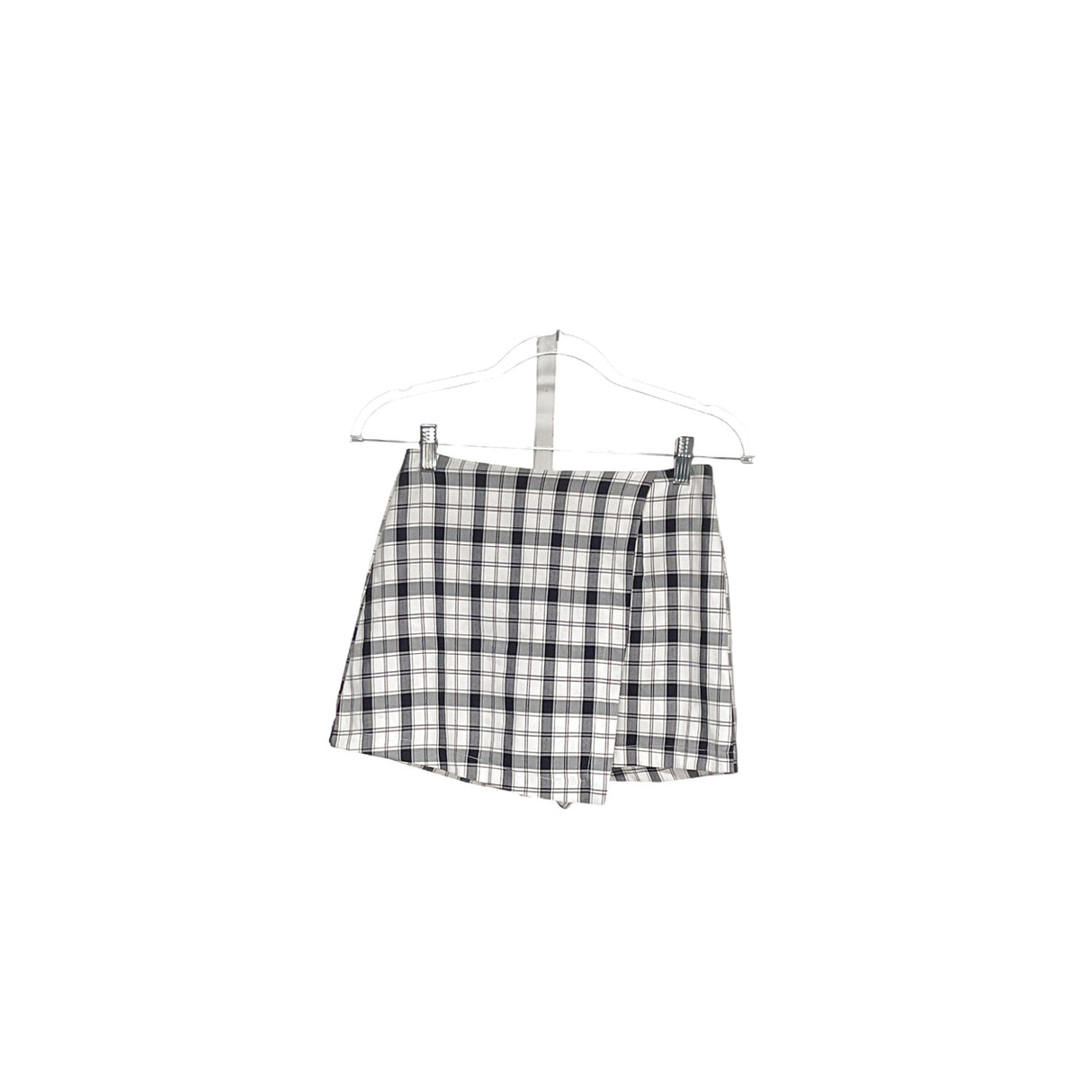 Princess Polly Black Plaid Skort Size 2