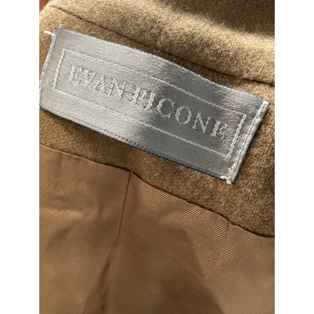 EVAN PICONE Beige Wool Blazer - Size 14