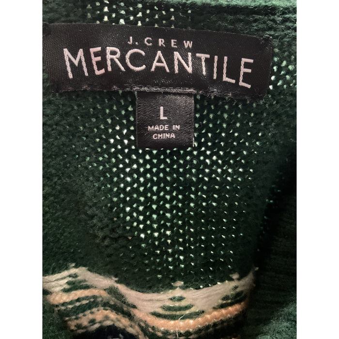 J. Crew Green Henley Sweater - Men's L