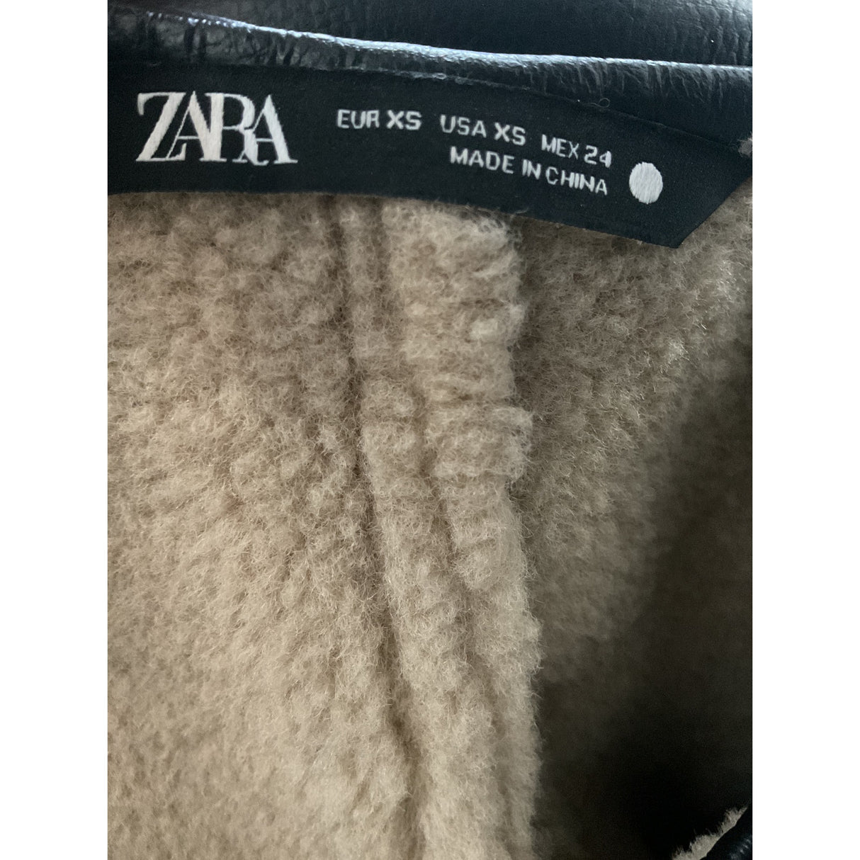 ZARA Women's Black Full Zip Sweater - size XS