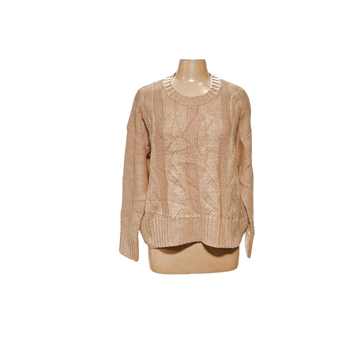 Calvin Klein Beige Knit Pullover Sweater