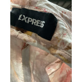 Express Multicolor Linen Mini Skirt