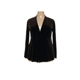 Chico's Black Velour Cardigan - Size 3