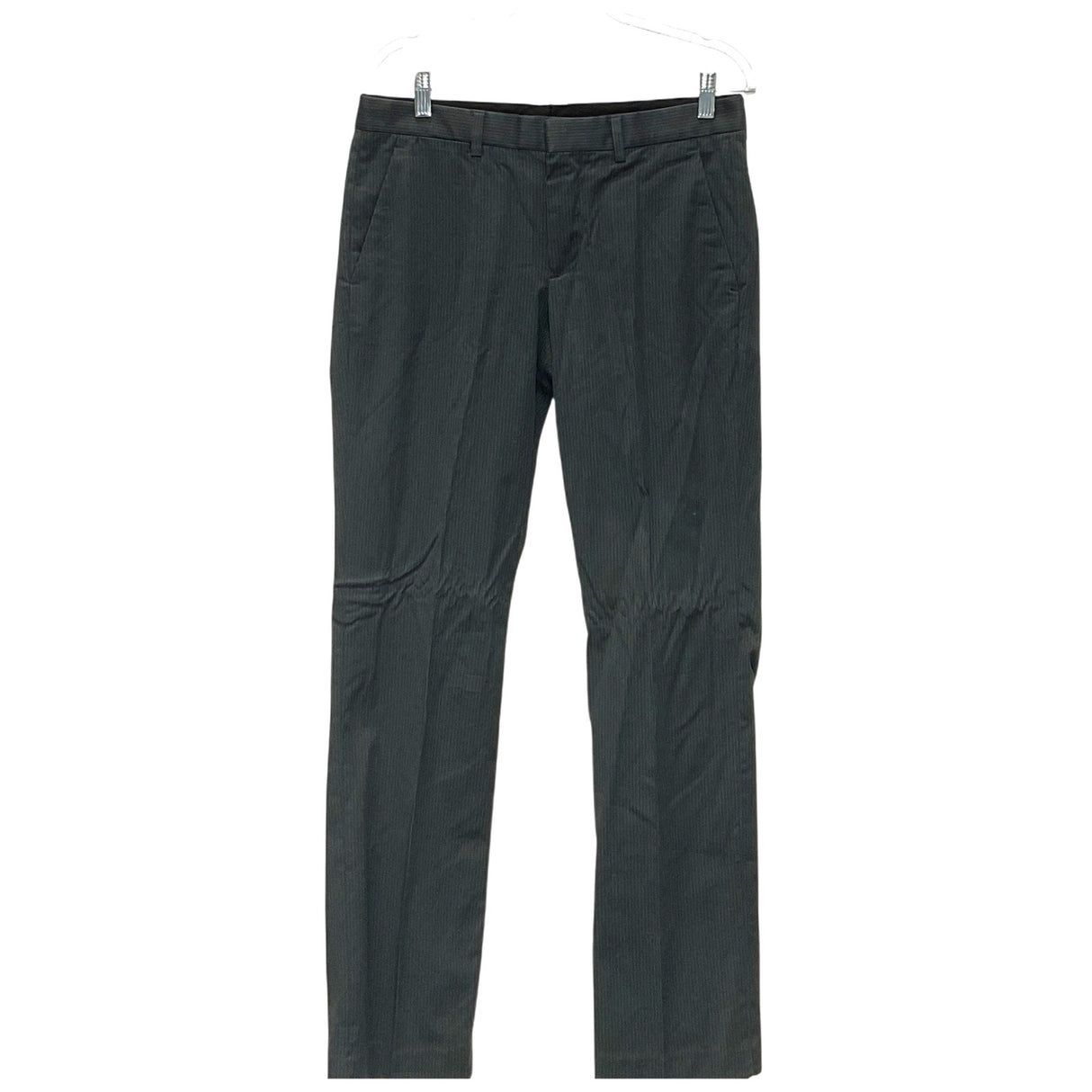 Express Men's Gray Striped Tapered Pants