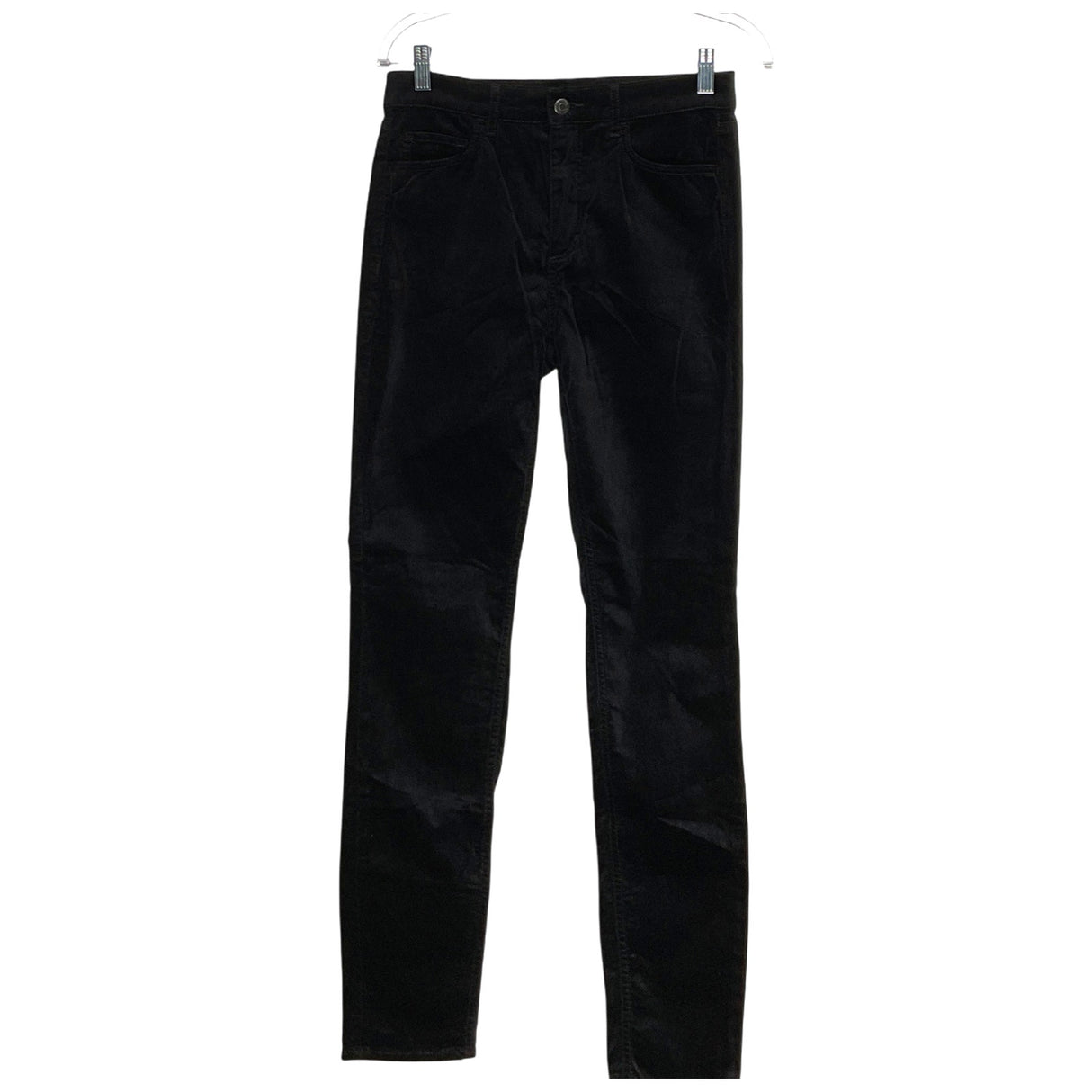 LOFT Black Velvet Skinny Pants Size 27