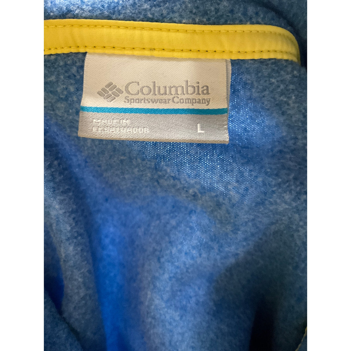 Columbia Women's Blue Fleece Henley Sweater