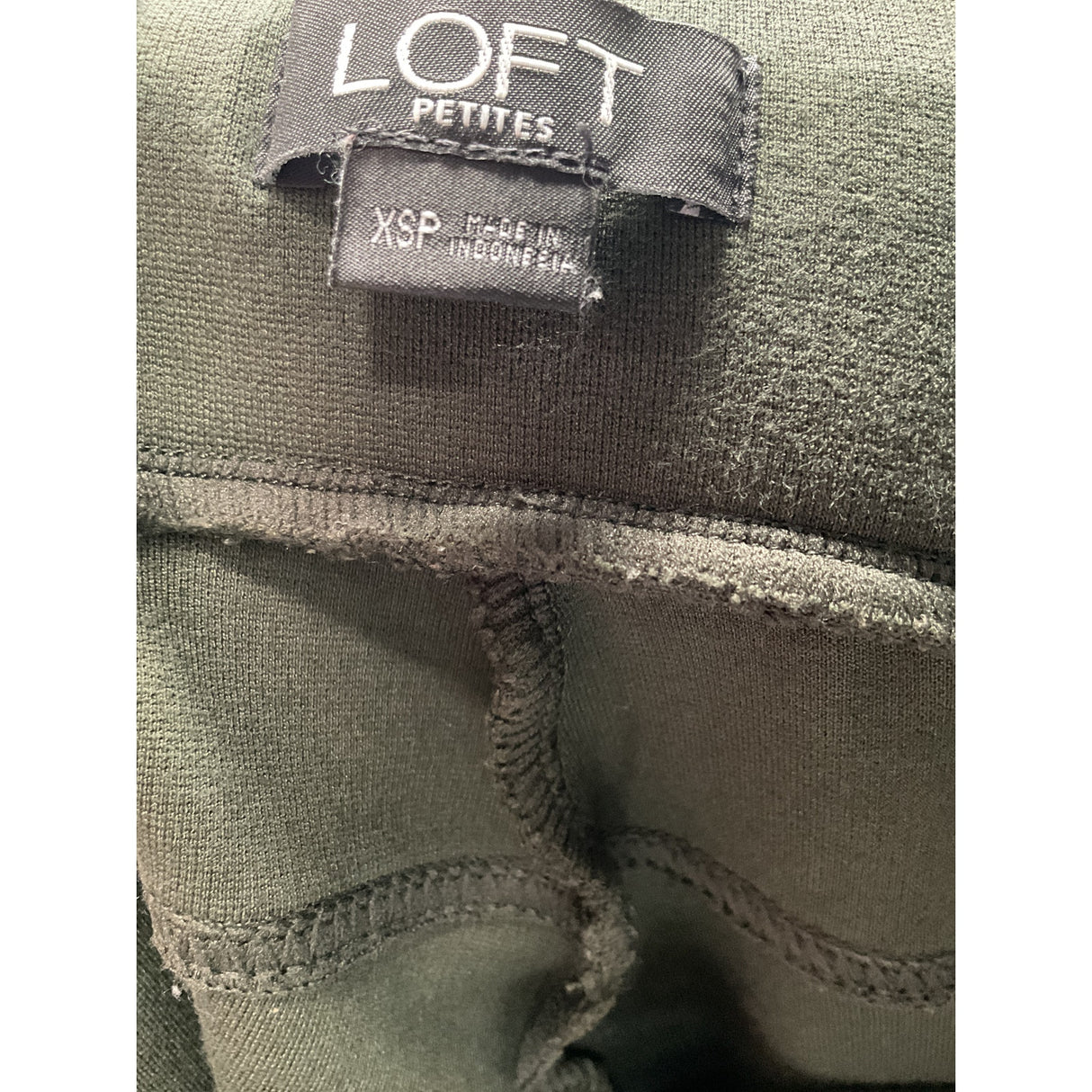 LOFT Green Petite Ankle Leggings