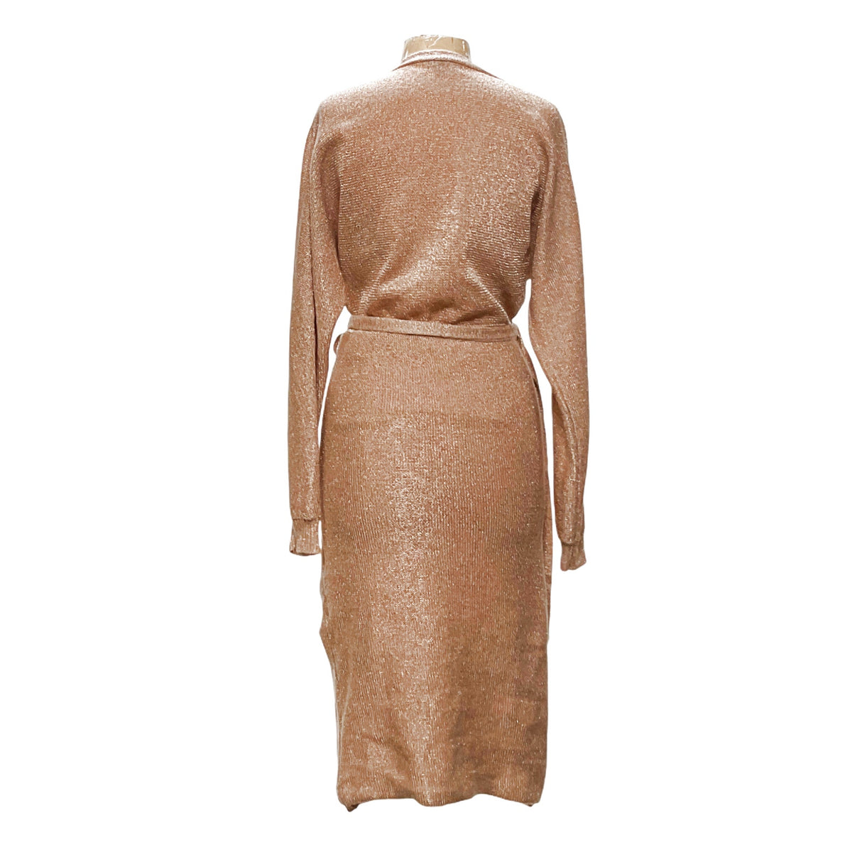 BEBE Gold Sheath Dress, Size M